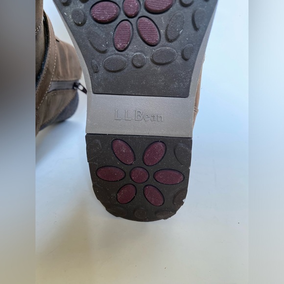 L. L. Bean Park Ridge Brown Boots Size 9 Side Zipper Buckle Strap - Picture 10 of 10
